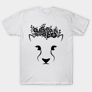 Cat Kitten lion flower cute Kitties cats lover T-Shirt